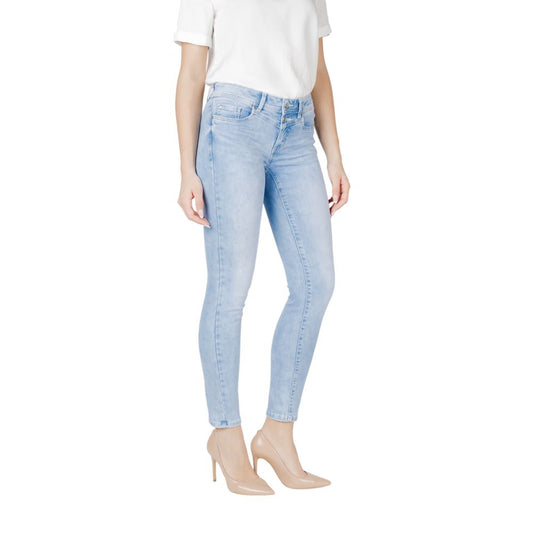 Street One Light Blue Cotton Jeans & Pant