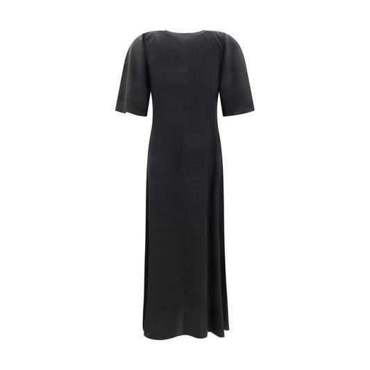 Ganni Satin Long Dress