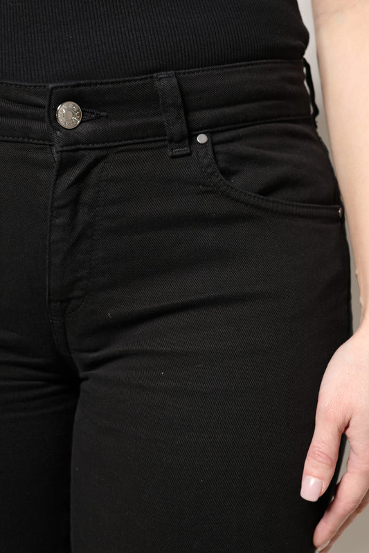 Dolce & Gabbana Black Cotton High Waist Skinny Denim Jeans