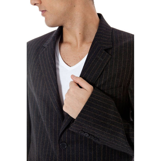 Calvin Klein Gray Wool Men Jacket