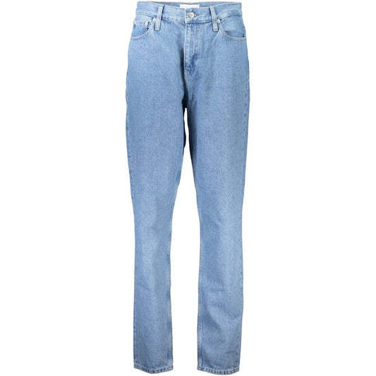 Calvin Klein Light Blue Cotton Jeans & Pant