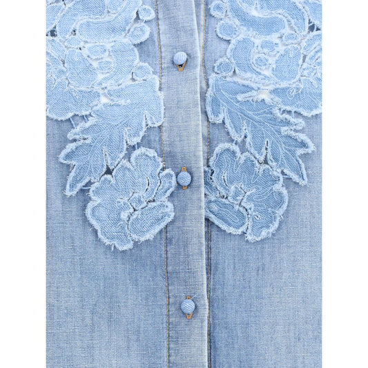 Ermanno Scervino Embroidery denim Shirt