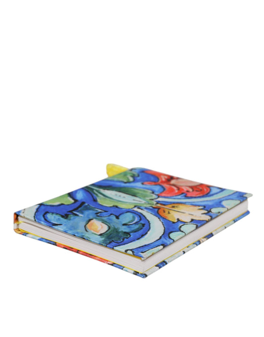 Dolce & Gabbana Multicolor Polyester Floral Siciliano Print Notebook