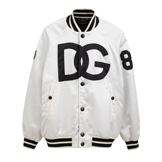 Dolce & Gabbana White Polyester Jacket