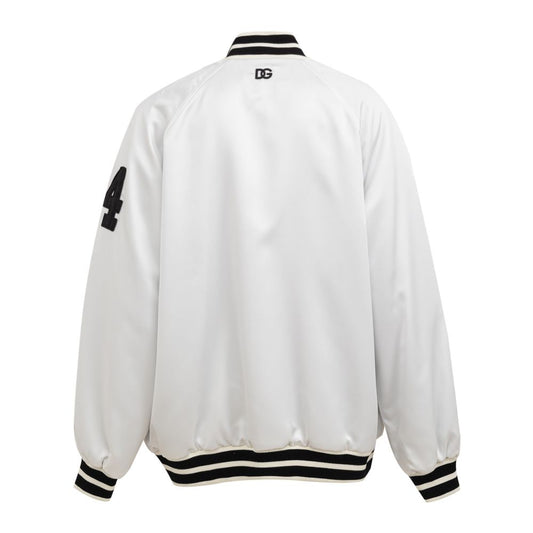 Dolce & Gabbana White Polyester Jacket