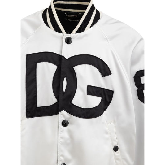 Dolce & Gabbana White Polyester Jacket