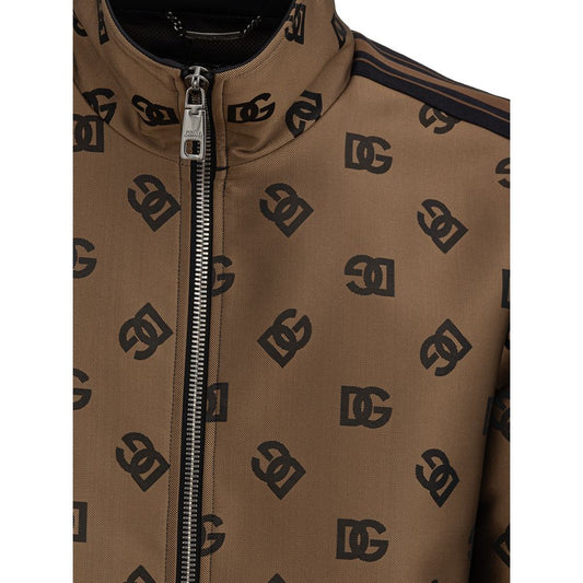 Dolce & Gabbana Brown Polyester Jacket
