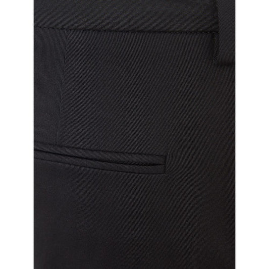 Lardini Italian Elegance Cotton Black Trousers