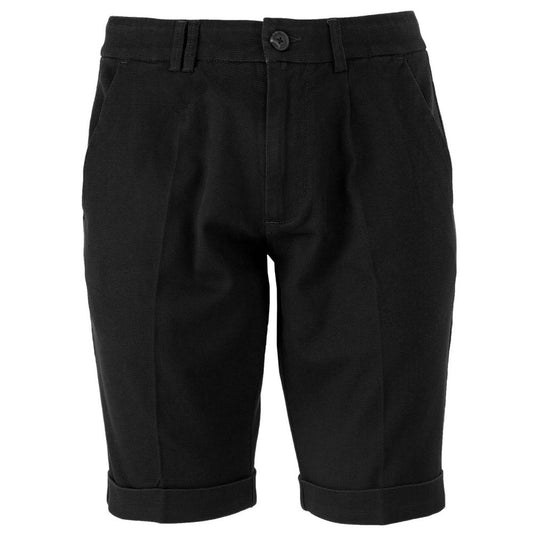 Yes Zee Black Cotton Short