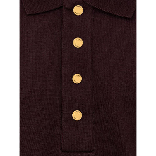 Dunhill Bordeaux Cashmere Polo Shirt