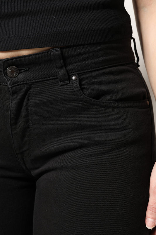 Dolce & Gabbana Black Cotton Mid Waisted Skinny Denim Jeans