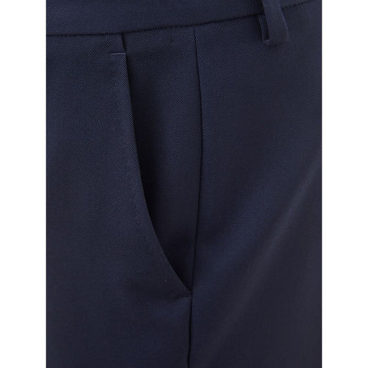 Lardini Blue Wool Jeans & Pant