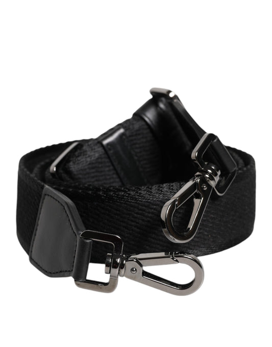 Dolce & Gabbana Black Solid Polyester Bag Handle Shoulder Strap
