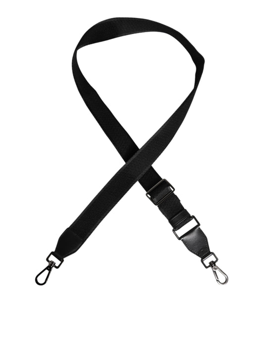 Dolce & Gabbana Black Solid Polyester Bag Handle Shoulder Strap