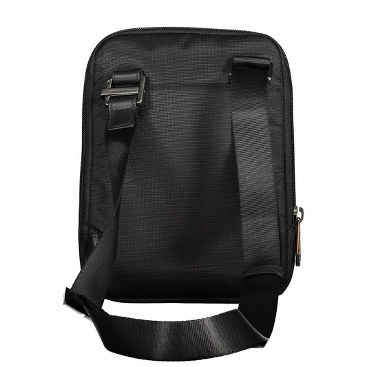 Piquadro Black Recycled Polyethylene Men Shoulder Bag