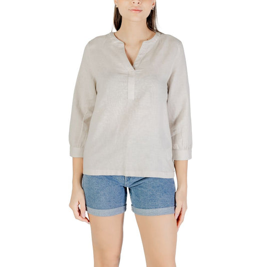 Street One Beige Linen Shirt