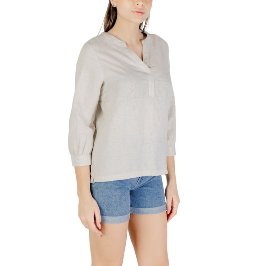 Street One Beige Linen Shirt