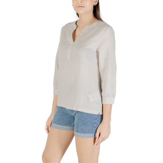 Street One Beige Linen Shirt