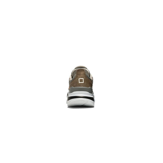 D.A.T.E Gray Leather Sneaker