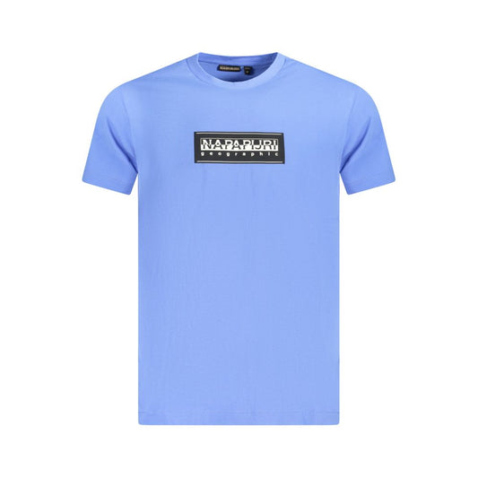 Napapijri Blue Cotton Men TShirt