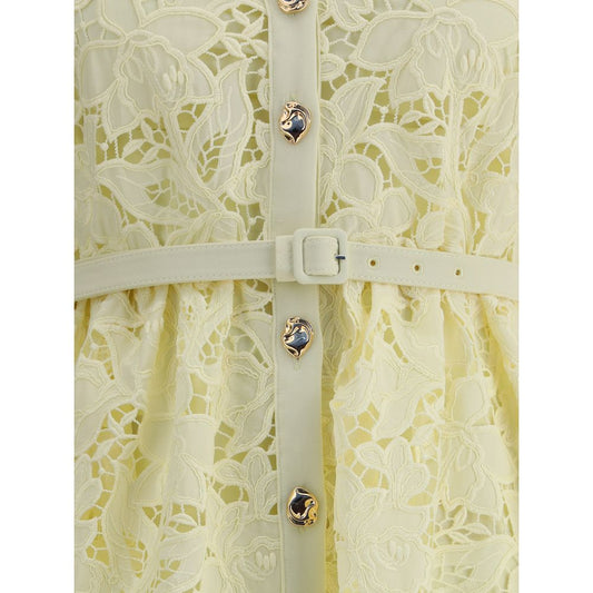 Self-Portrait Midi-length lace chemisier Dress