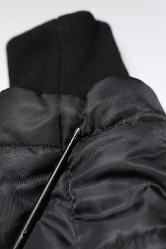 Dolce & Gabbana Black Hooded Parka Winter Men Coat Jacket