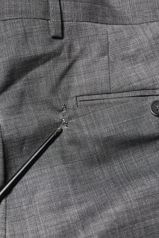 Dolce & Gabbana Gray Wool Single Breasted 2 Piece Suit