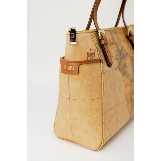 Alviero Martini Prima Classe Beige Cotton Handbag