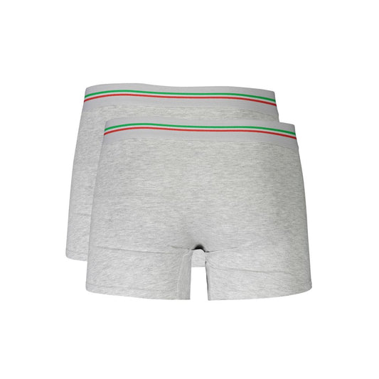 Aeronautica Militare Gray Cotton Men Boxer Short