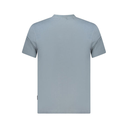 Napapijri Gray Cotton Men T-Shirt
