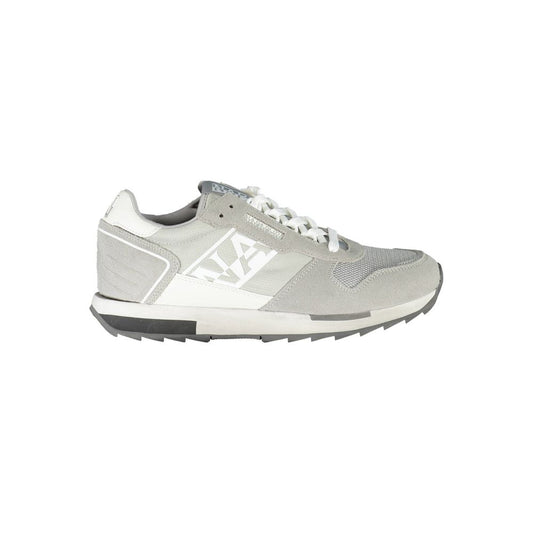 Napapijri Brown Leather Men Sneaker