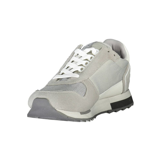 Napapijri Brown Leather Men Sneaker