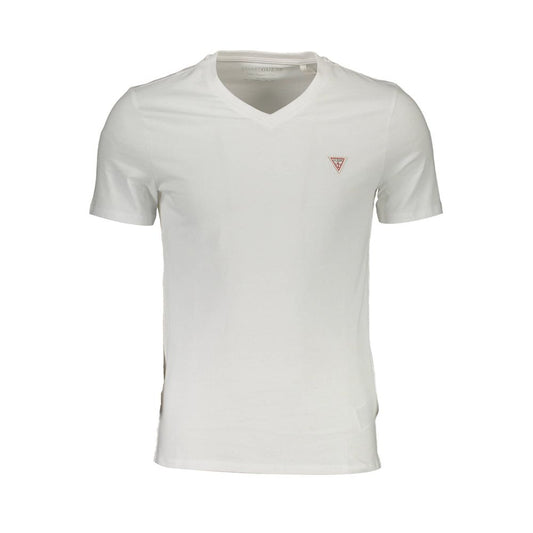Guess Jeans White Organic Cotton Men T-Shirt