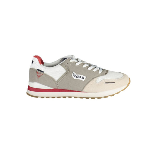 Gas White Polyester Men Sneaker