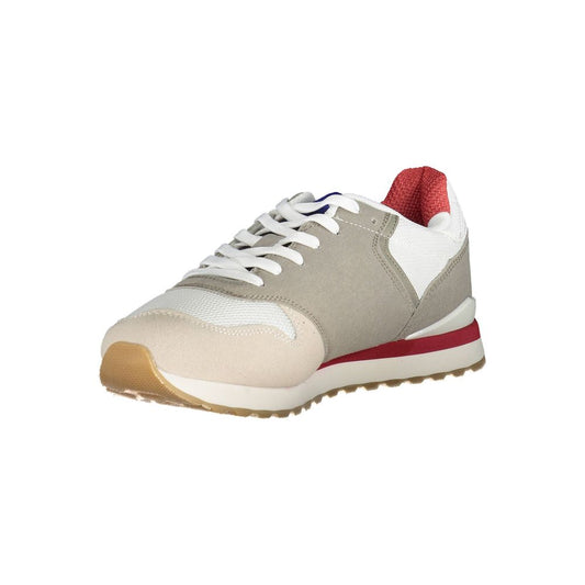 Gas White Polyester Men Sneaker