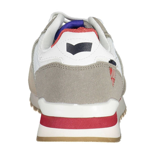 Gas White Polyester Men Sneaker