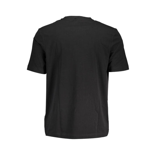 Hugo Boss Black Cotton Men T-Shirt