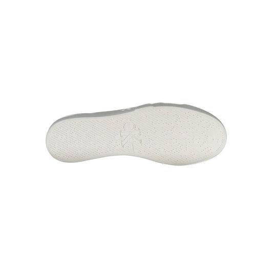 Calvin Klein White Cotton Men Sneaker