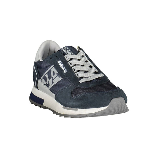 Napapijri Blue Leather Mens Sneaker