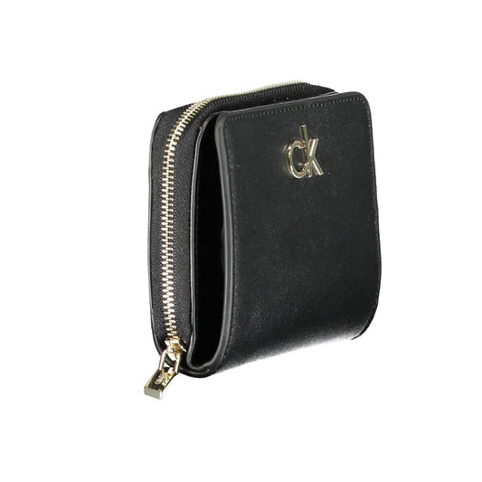 Calvin Klein Black Polyvinylchloride Women Wallet
