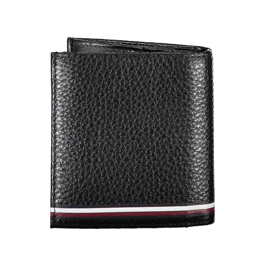 Tommy Hilfiger Black Leather Men Wallet