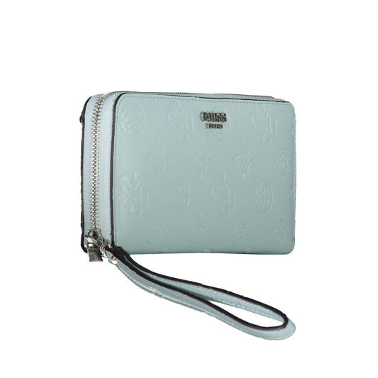 Guess Jeans Blue Polyethylene Wallet