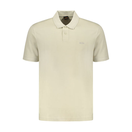 Hugo Boss Beige Cotton Polo Shirt