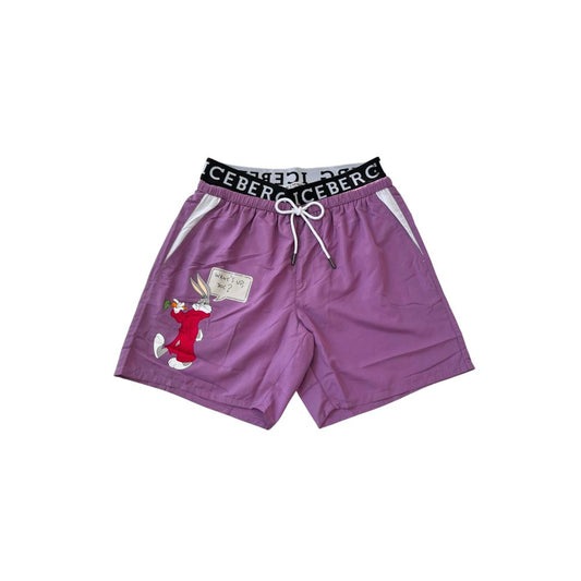 Iceberg Purple Polyester Swimwear