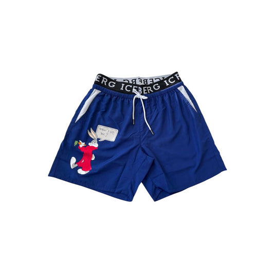 Iceberg Blue Polyester Swimwear