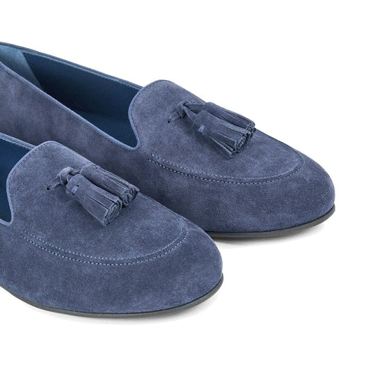 Charles Philip Blue Calfskin Loafer