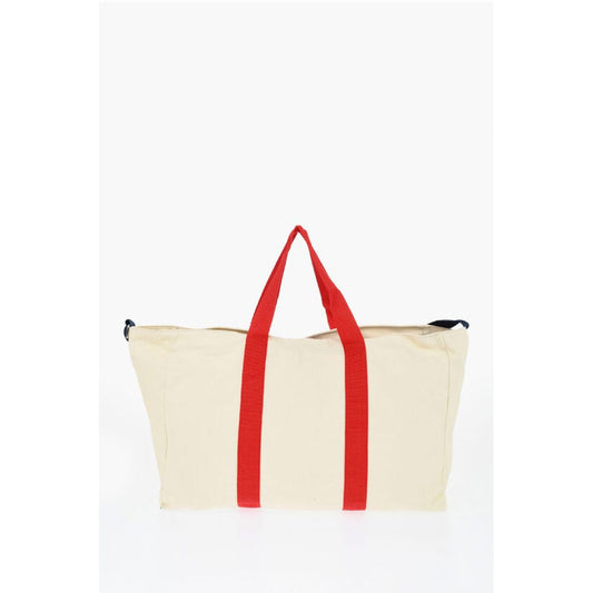 Woolrich Canvas Tote Bag with Tape Handles and Adjustable Shoulder St