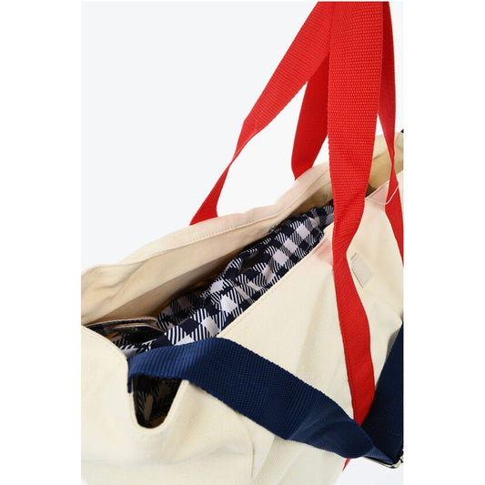 Woolrich Canvas Tote Bag with Tape Handles and Adjustable Shoulder St