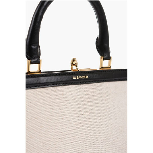 Jil Sander Canvas Minibag with Removable Shoulder Strap