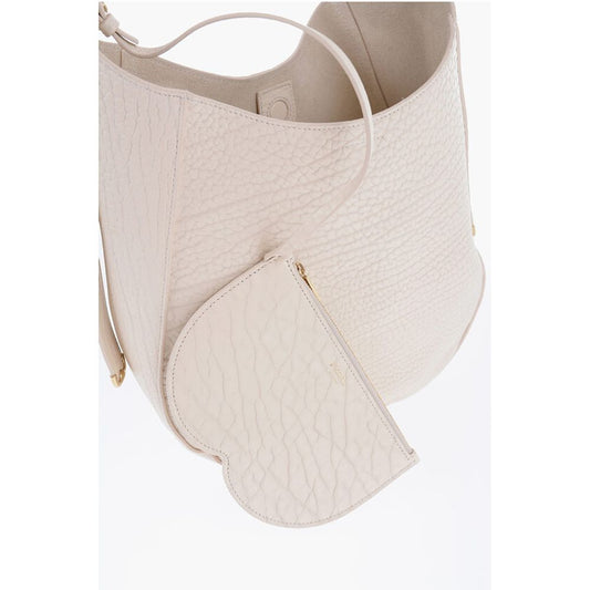 Burberry Grained Leather CHESS Bag with Removable Clutch